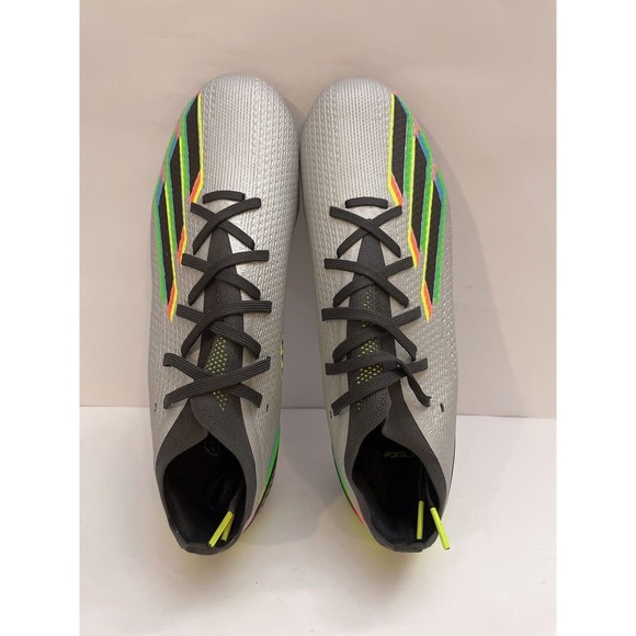 Adidas X Speedportal.2 FG Soccer Men 7.5 Women 8.5 Silver Metallic HR1725 -NEW - Picture 3 of 11